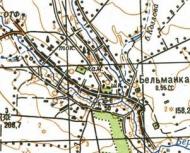 Topographic map of Bilmanka