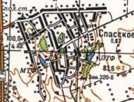 Топографічна карта Спаського