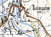 Topographic map of Bovshiv