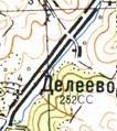 Топографічна карта Делієвого