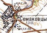 Топографічна карта Семаківців
