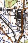 Топографическая карта Яворова