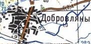 Topographic map of Dobrovlyany