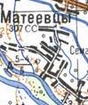 Топографічна карта Матеївців