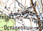 Топографічна карта Остапківців