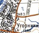 Топографічна карта Угорниок