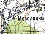 Topographic map of Mozolivka