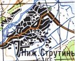 Topographic map of Nyzhniy Strutyn