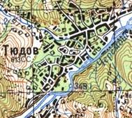 Topographic map of Tyudiv