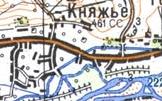 Topographic map of Knyazhe