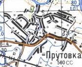 Topographic map of Prutivka