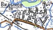 Topographic map of Vydyniv
