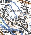 Topographic map of Zamulyntsi