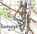 Топографічна карта Белелуї
