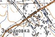 Топографическая карта Зибрановки