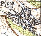 Топографічна карта Русового