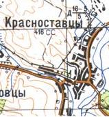Topographic map of Krasnostavtsi