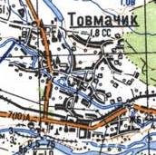 Топографическая карта Товмачика