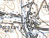 Topographic map of Rosokhach