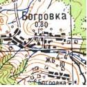 Топографічна карта Богрівки