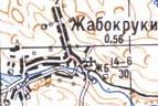 Топографічна карта Жабокруок