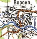 Topographic map of Vorona
