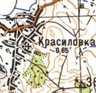 Topographic map of Krasylivka