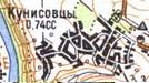 Топографічна карта Кунисівців