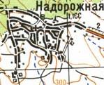 Topographic map of Nadorozhna