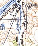 Topographic map of Budzyn