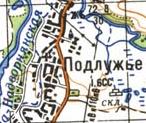 Topographic map of Pidluzhzhya
