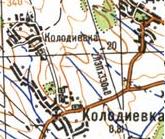 Topographic map of Kolodiyivka