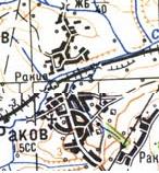 Topographic map of Rakiv