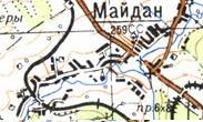 Топографічна карта Майдана