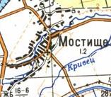 Топографічна карта Мостищого