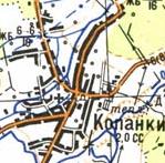 Topographic map of Kopanky