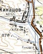 Топографічна карта Кінашова