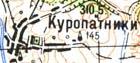 Topographic map of Kuropatnyky
