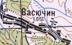 Топографічна карта Васючиного