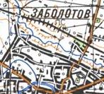 Topographic map of Zabolotiv