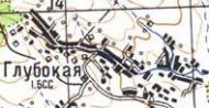 Topographic map of Glyboka