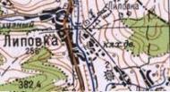 Топографічна карта Липівки