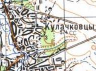 Топографічна карта Кулачківців
