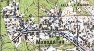 Topographic map of Molodyatyn