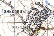 Topographic map of Gankivtsi