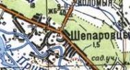 Topographic map of Sheparivtsi