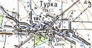 Топографическая карта Турки