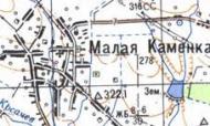 Топографічна карта Малої Кам'янка