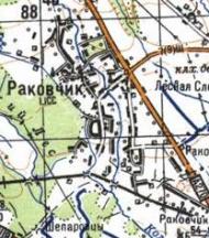 Topographic map of Rakivchyk
