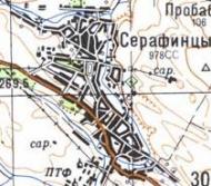 Топографічна карта Серафинців